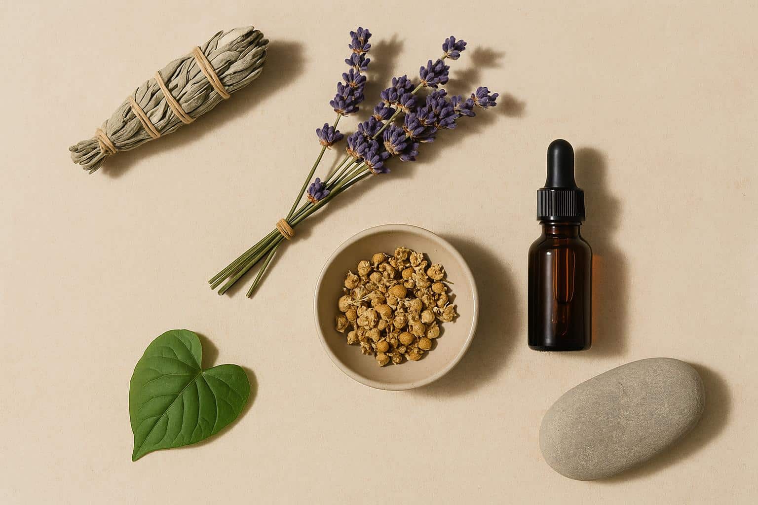 Herbal supplements, calming teas, and aromatherapy oils for natural anxiety relief in women