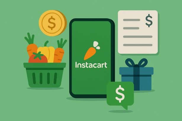 Instacart app earnings breakdown with tips, bonuses, and payment details for shoppers