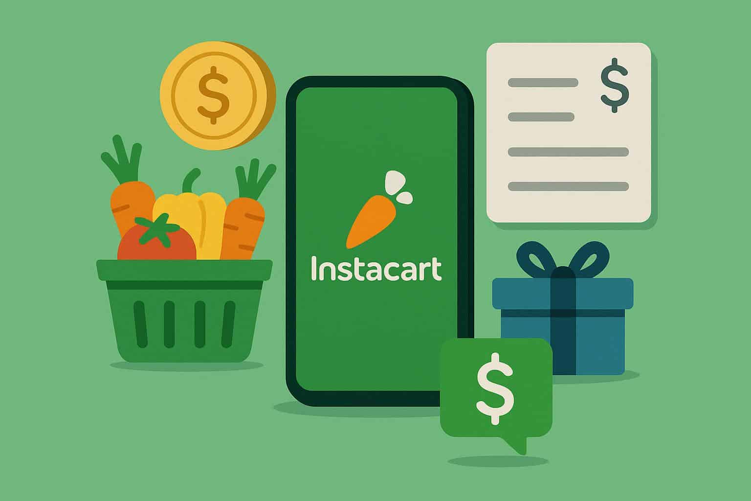 Instacart app earnings breakdown with tips, bonuses, and payment details for shoppers