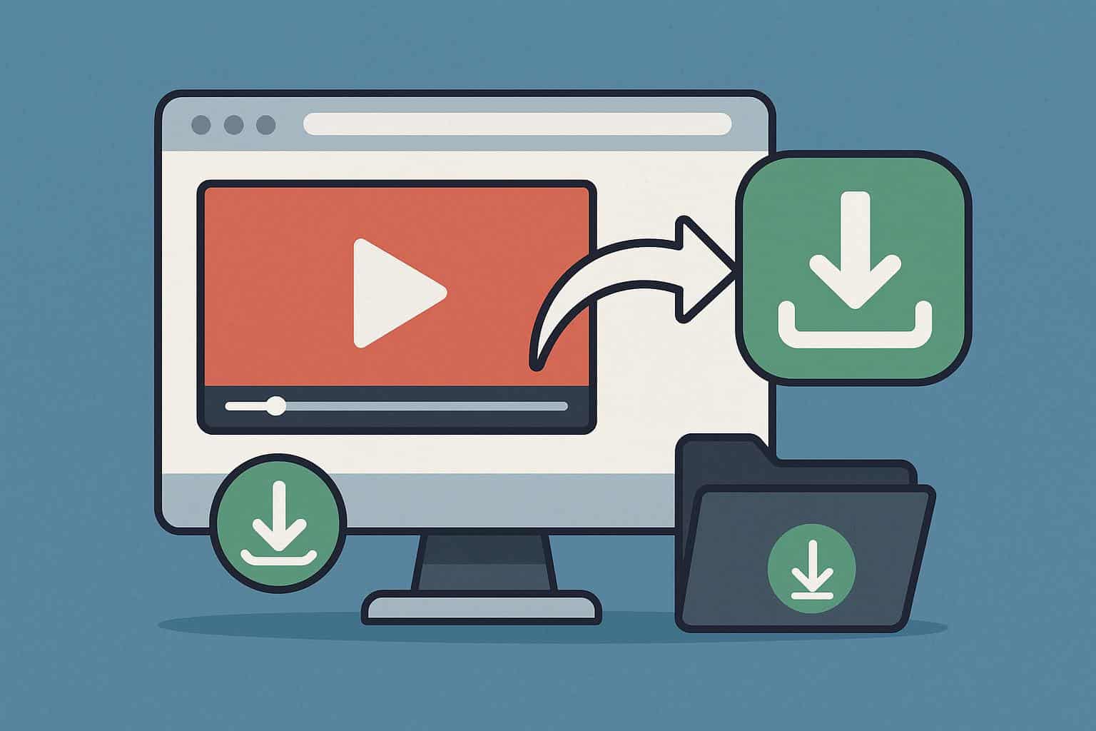 Downloading videos online safely using a computer, internet browser, and download tools