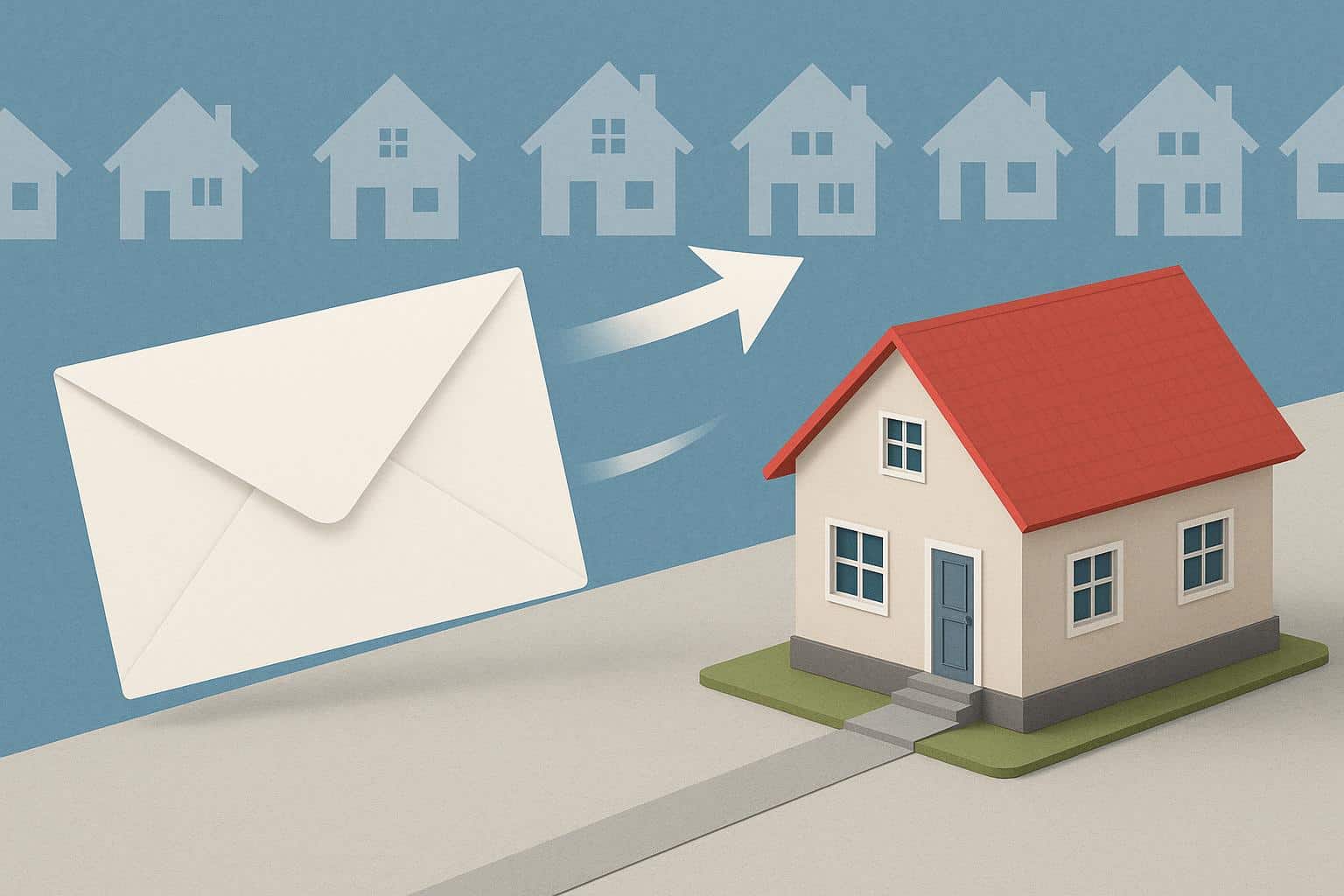 Stack of colorful direct mail envelopes highlighting standout marketing in a competitive real estate market