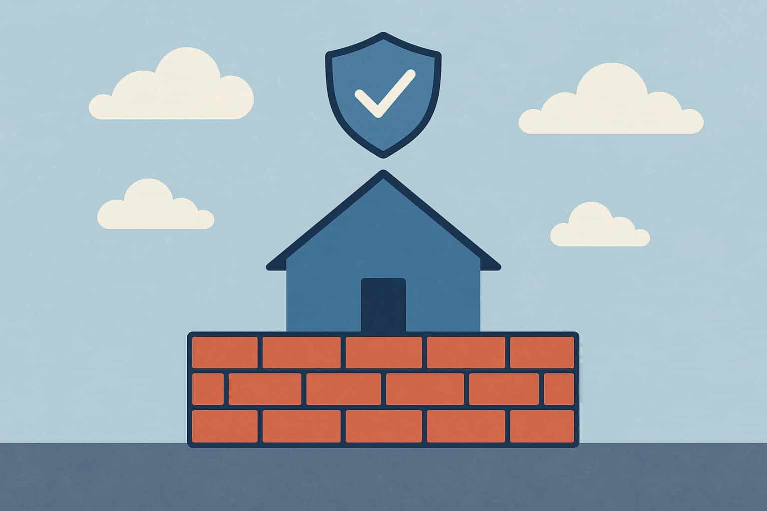Construction site with reinforced foundations illustrating safety measures and structural confidence