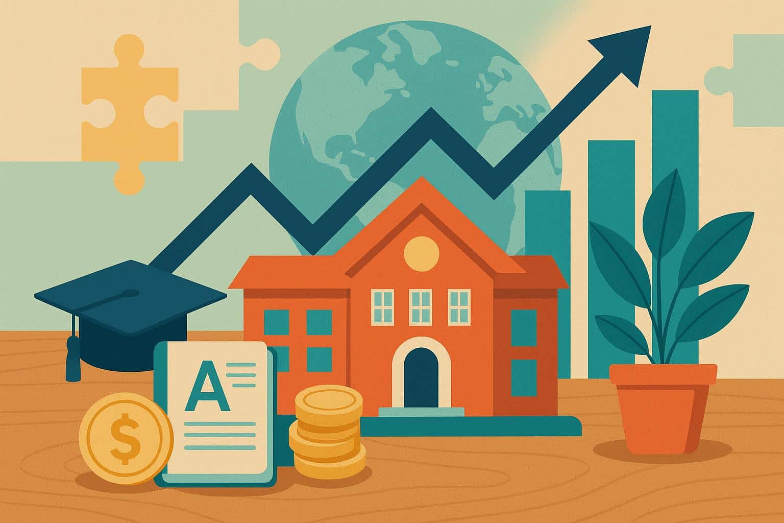 Educational franchise center with branded signage representing investment opportunities