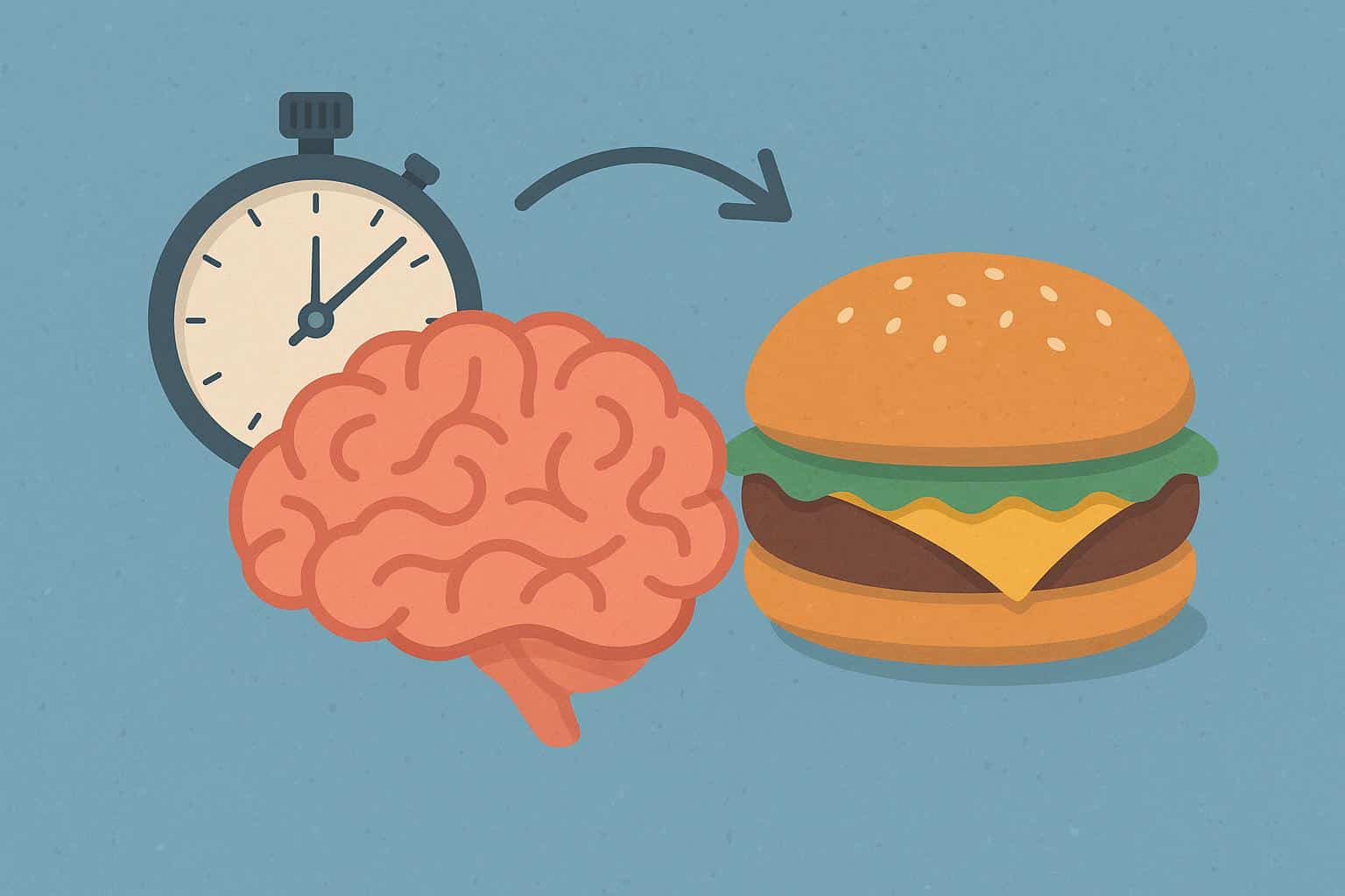Brain illustration with highlighted areas linked to cravings and neural activity
