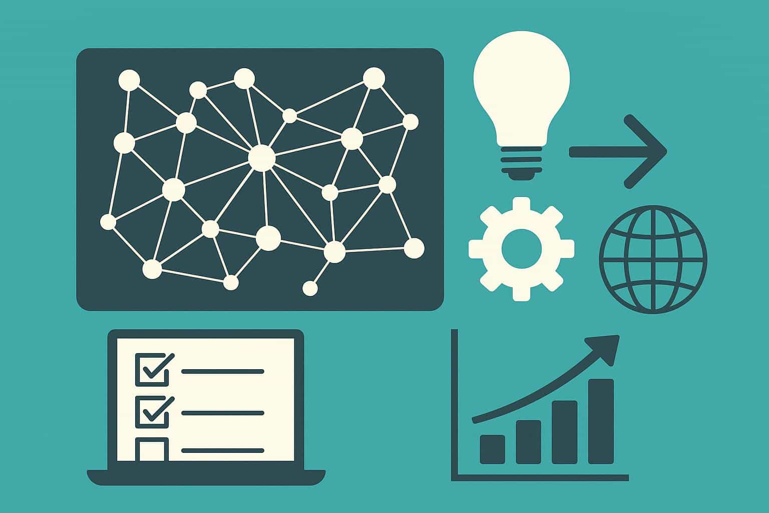 Diagram illustrating simplified technology systems for easier understanding and global application