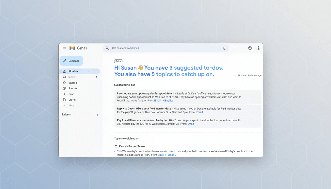 Google Gmail relationship-aware AI agent suggesting email replies
