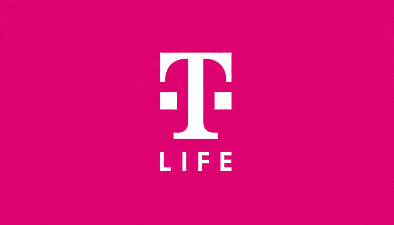 The T-Life logo, featuring a stylized white T with two small squares on either side of the vertical bar, above the word LIFE in white capital letters, all set against a solid magenta background.