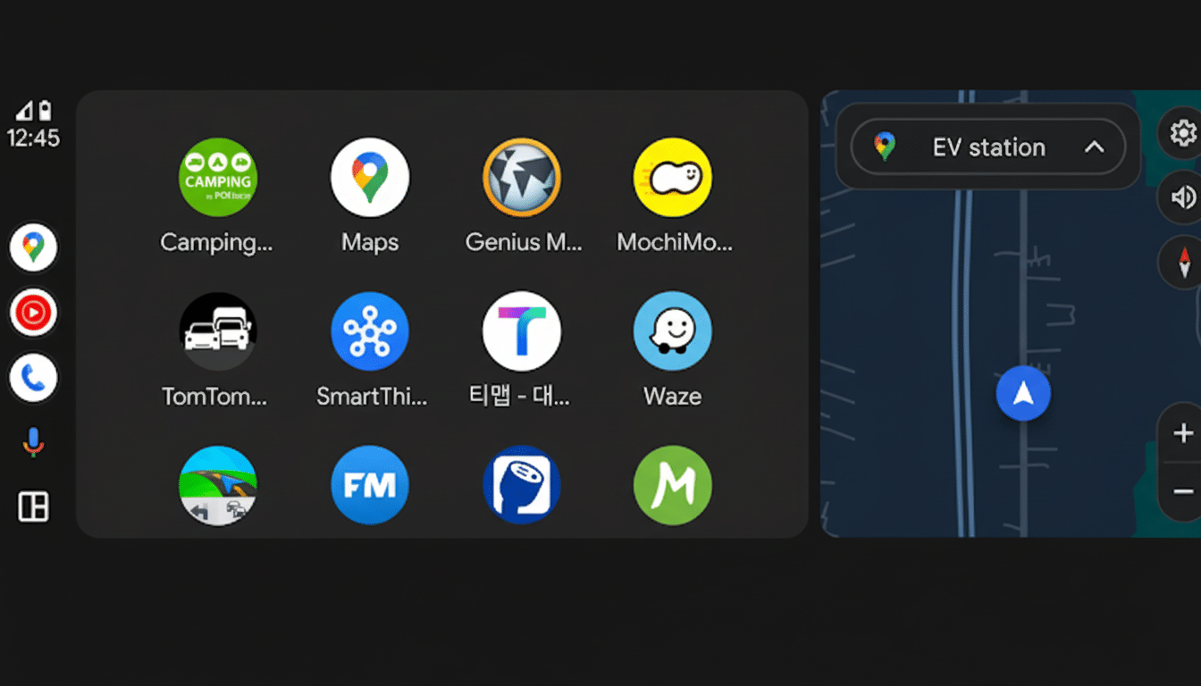 Android Auto dashboard showing messaging bug impacting Google Workspace users