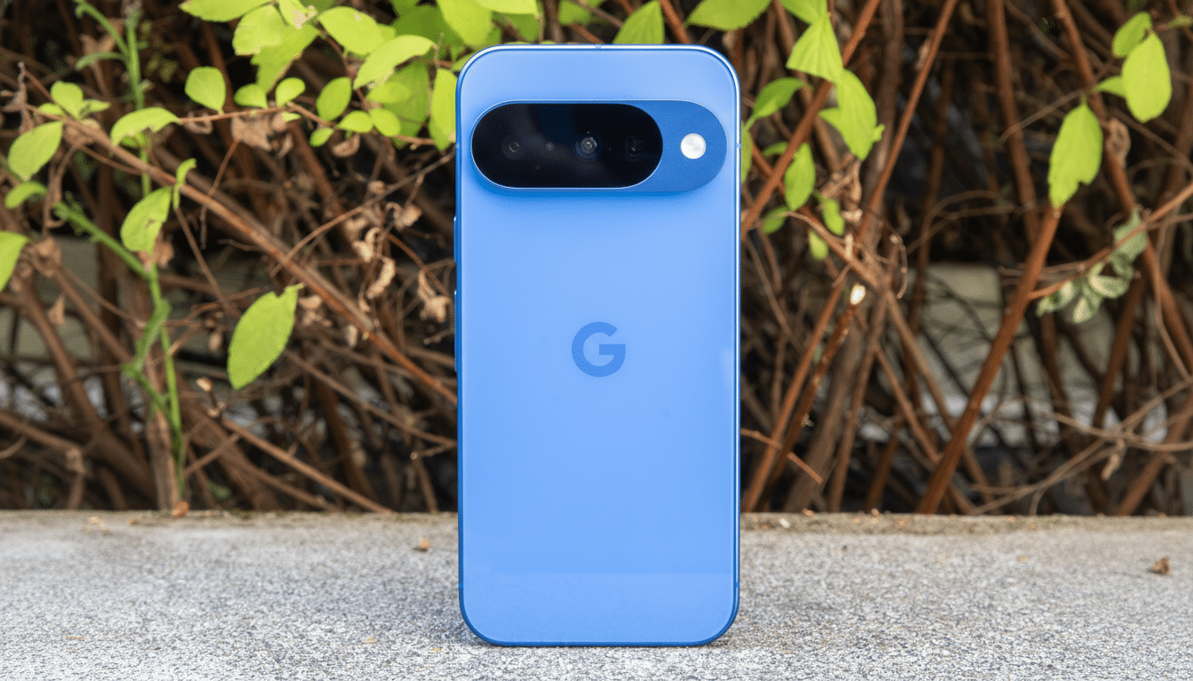 Google Pixel phone displaying pending Android software update
