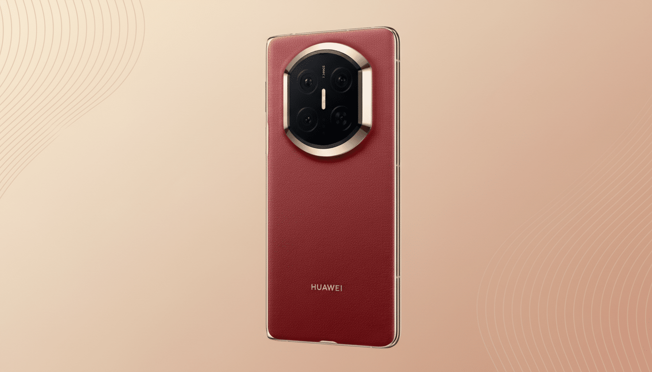Huawei Mate X7 foldable highlighting advanced camera array and flexible display