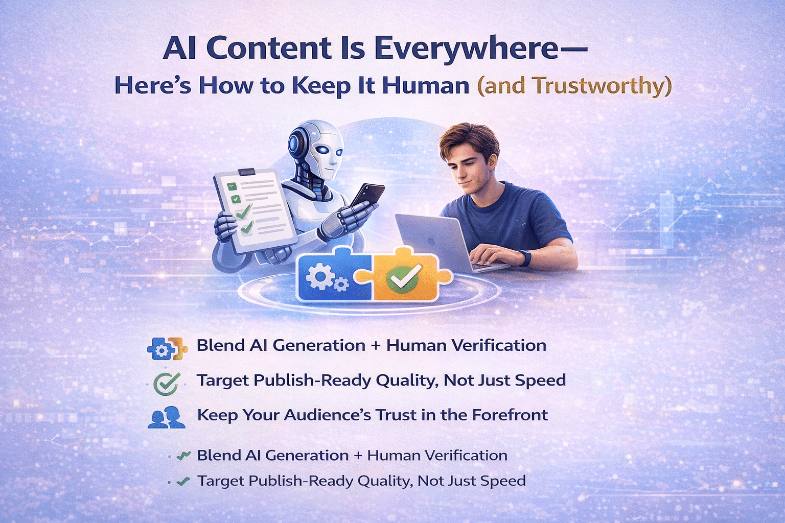 Image 1 of AI Content Is Everywhere—Here’s How to Keep It Human and Trustworthy