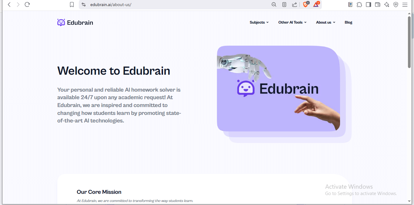 Image 1 of Comprehensive Edubrain.AI Review: Everything You Need to Know About This Homework Tool
