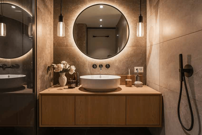 Image 1 of Counter Top Wash Basin Ideas for a Modern Bathroom