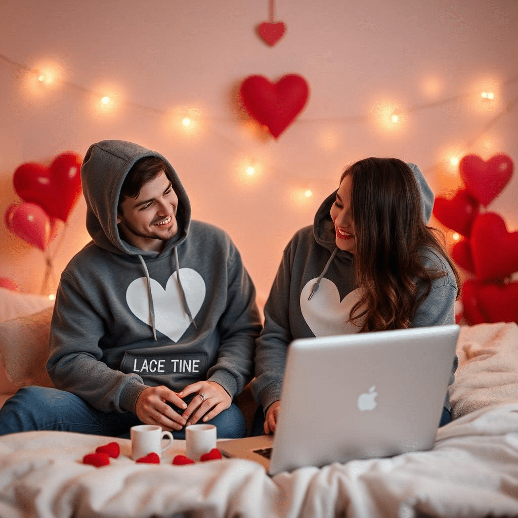 Image 1 of How to Master Hoodie Design for a Memorable Valentine’s Date?