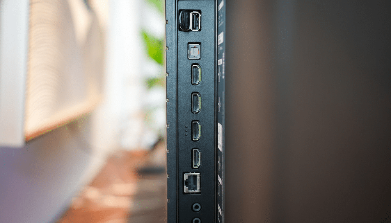 Close-up TV USB port and flash drive highlighting five overlooked benefits