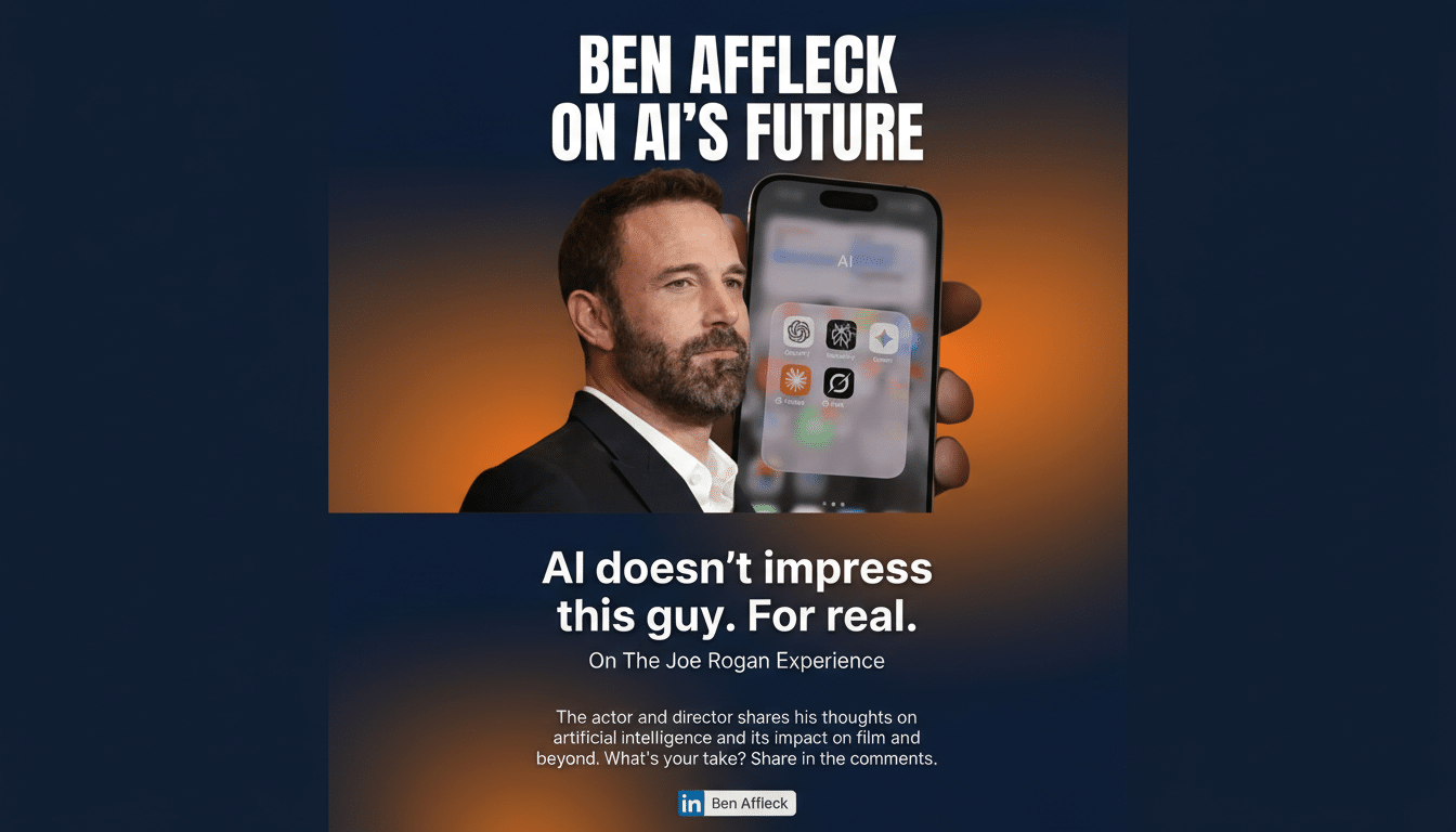 Ben Affleck calls out AI hype’s impact on your wallet and consumer costs