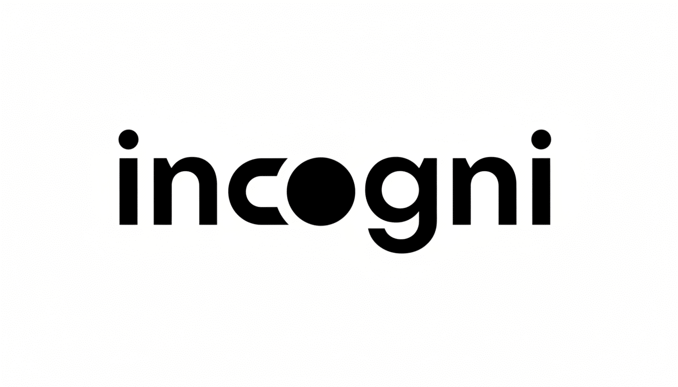 The Incogni logo, a black wordmark on a white background, resized to a 16:9 aspect ratio.