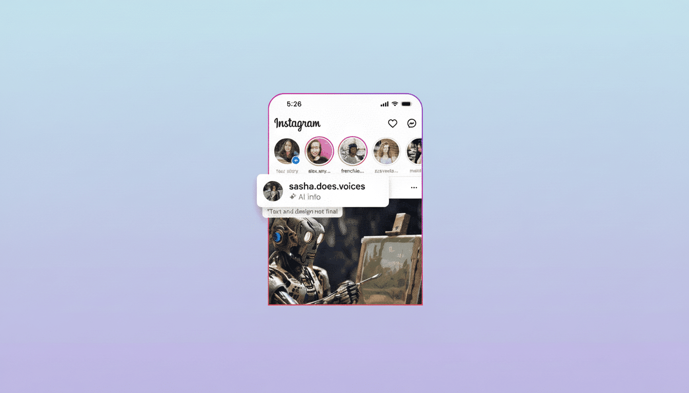 Instagram logo on phone symbolizing pledge to support authentic creators