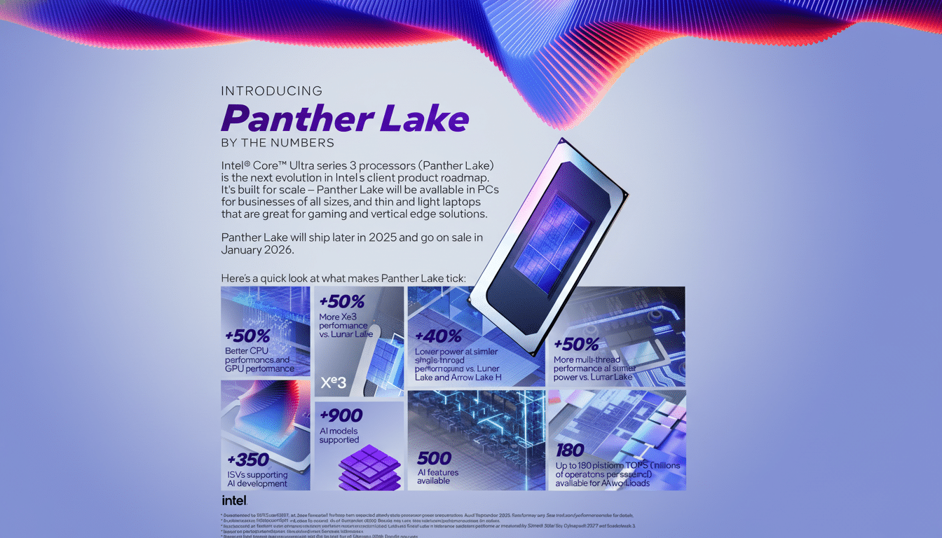 Intel Panther Lake integrated GPU teased at CES, showcasing next-gen graphics performance