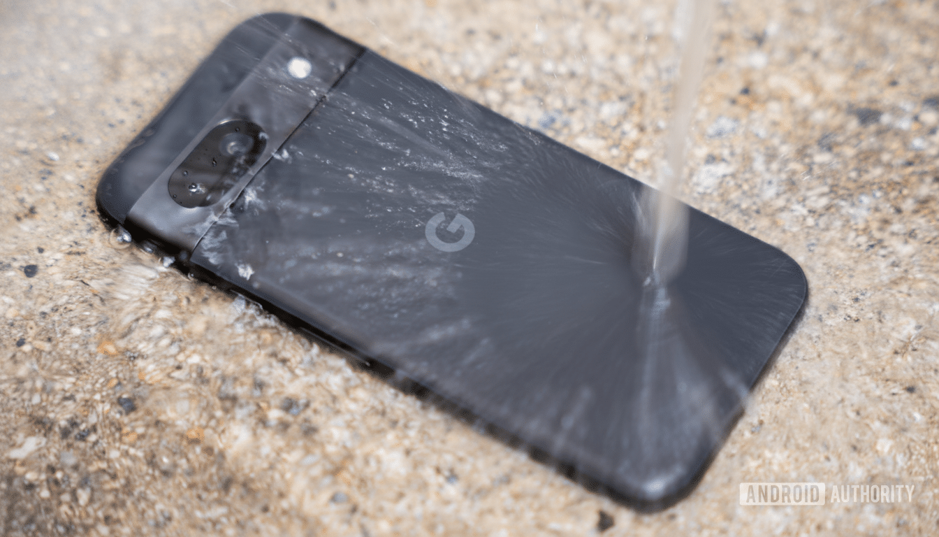 New IP69 waterproof phones with caution symbols and warnings to avoid