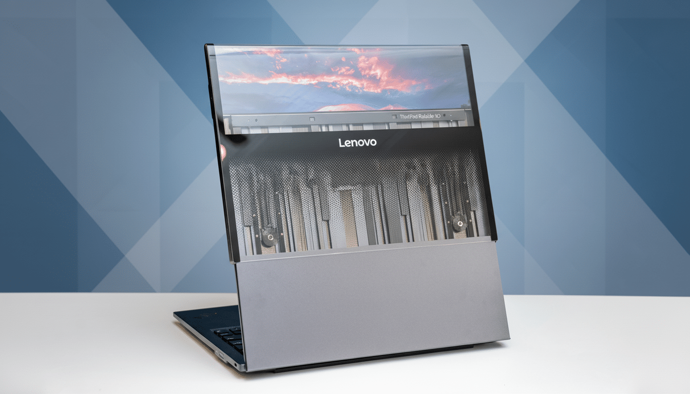 Lenovo demos ThinkPad laptop with flexible screen folding over lid