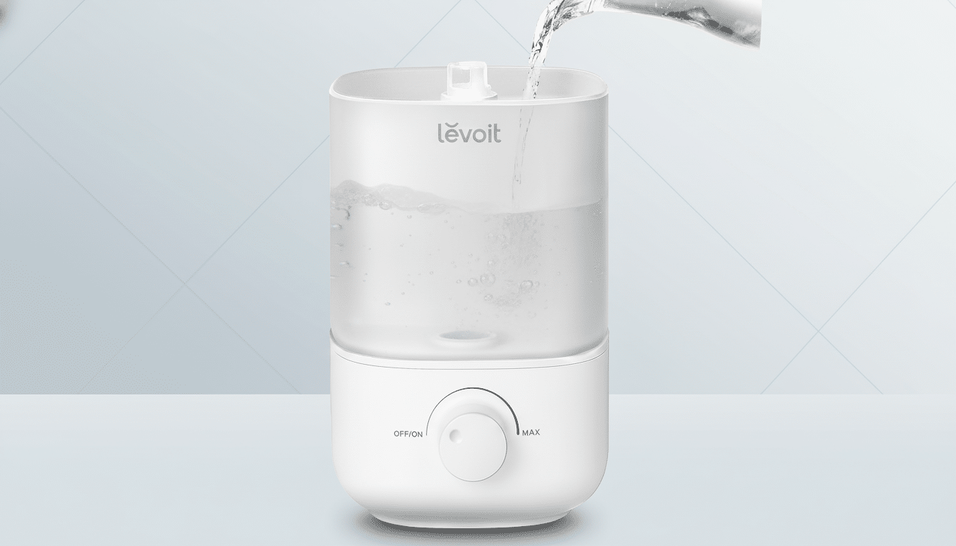 Levoit 2.5L Top Fill Humidifier deal on Amazon under $30