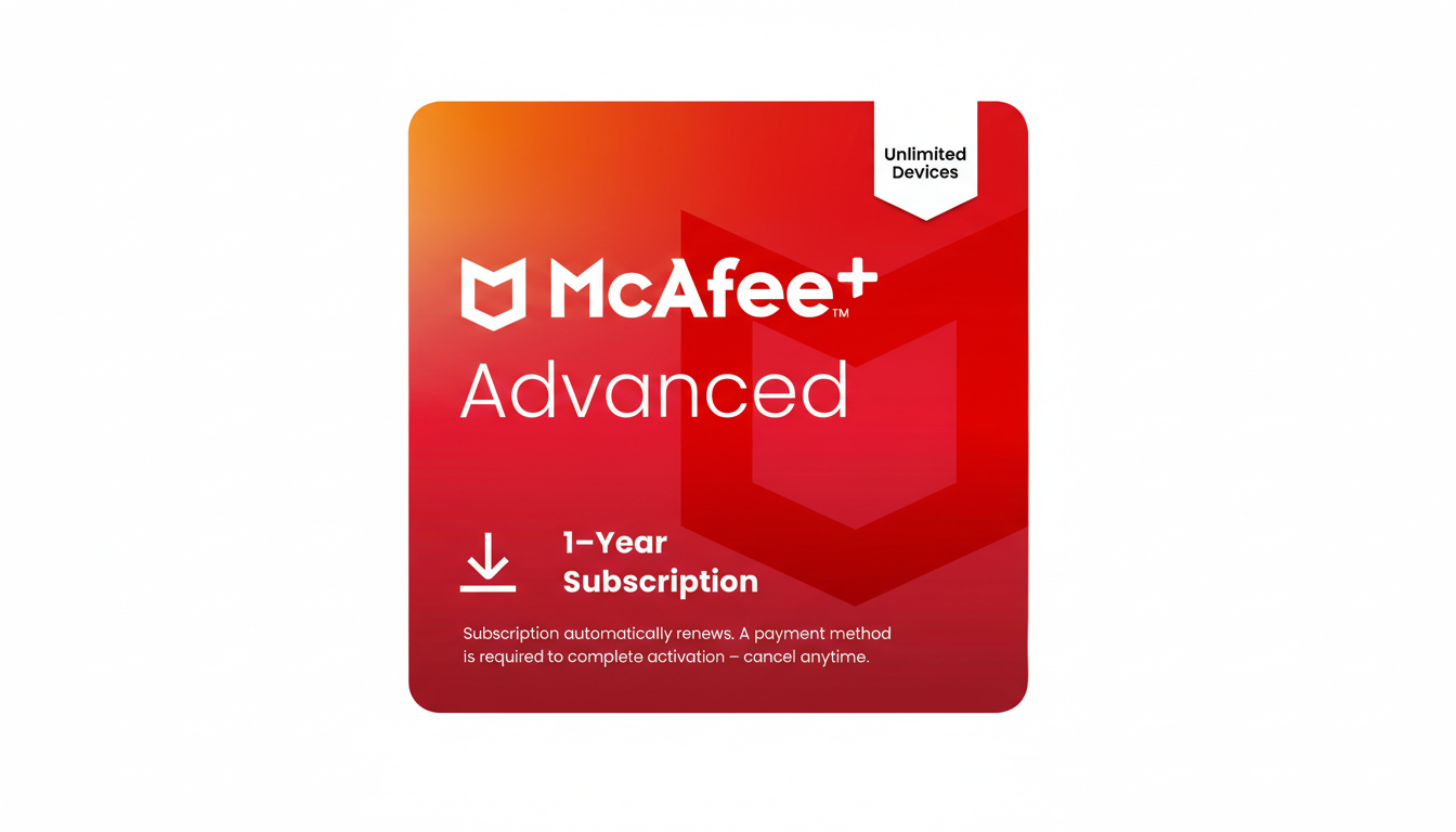 McAfee+ Antivirus 55% off winter sale on subscriptions