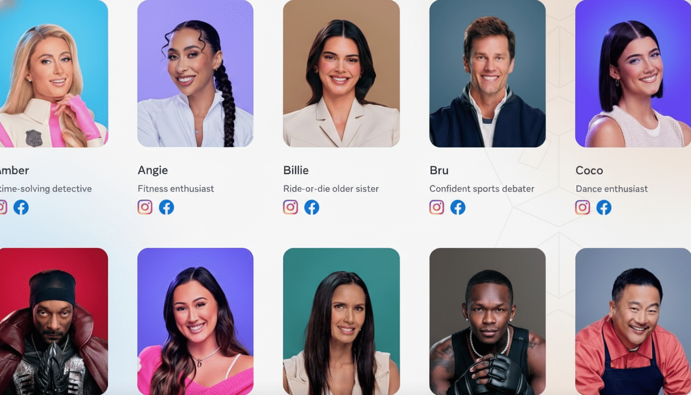 A grid of celebrity profile pictures, each with a name and a short description below. The image has been resized to a 16:9 aspect ratio.