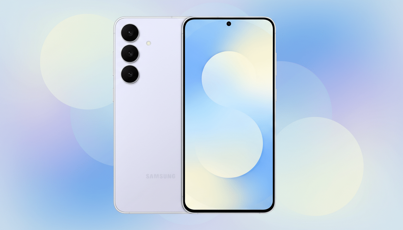 Samsung Galaxy S25 FE with discount banner and price drop arrow, lowest price ever