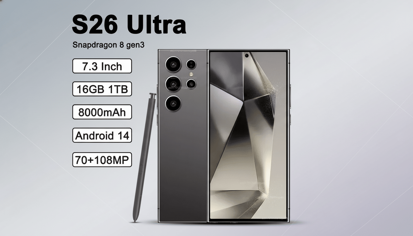 Samsung Galaxy S26 Ultra on charger, fast charging to 75% in 30 minutes
