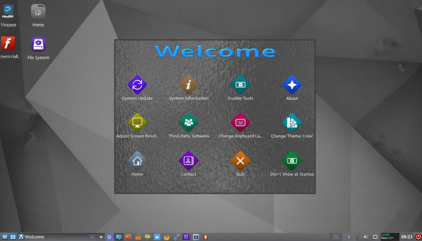 Six leading Linux distribution logos arranged in a ranking layout