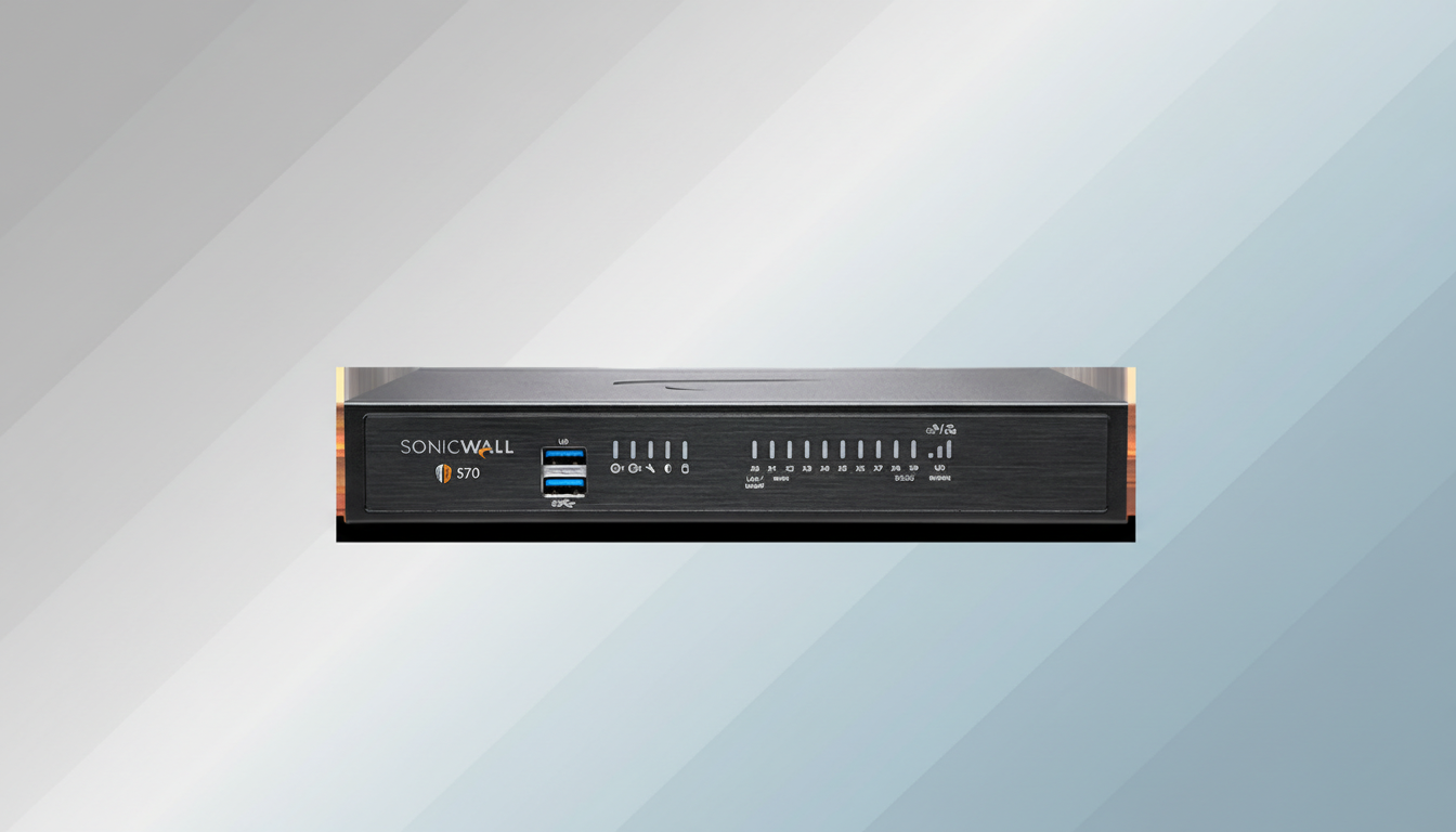 SonicWall logo with breach alert graphics, illustrating Marquis data breach