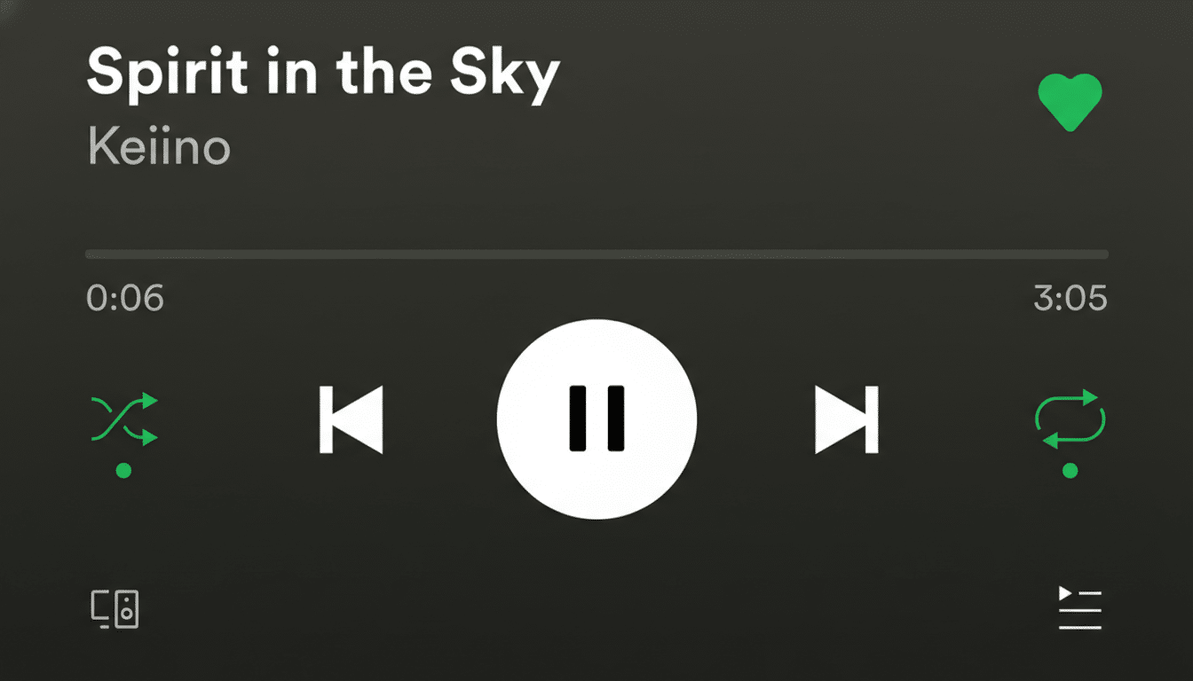 Spotify Now Playing screen displaying synced live lyrics
