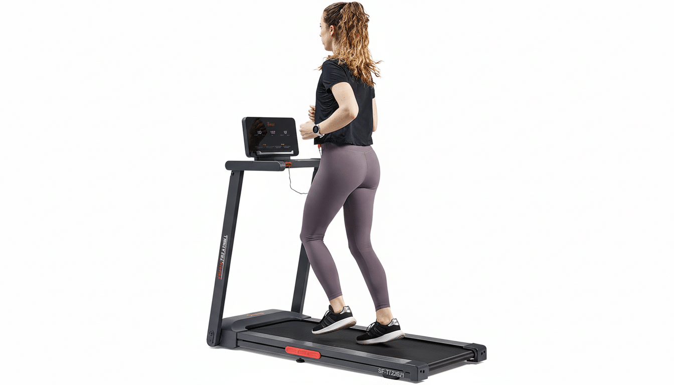 Sunny Slim Foldable Treadmill Amazon price drop to $399.99
