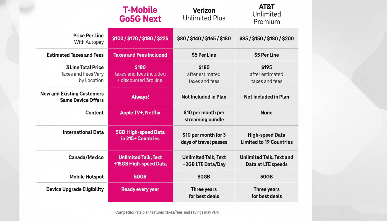 T-Mobile Better Value plan promotion highlighting $1,000 savings on wireless service