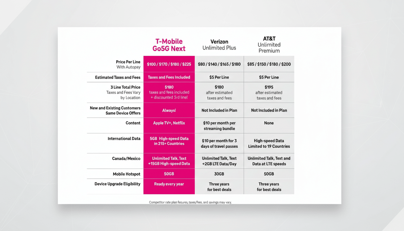 T-Mobile Better Value Plan touts $1,000 savings on wireless service
