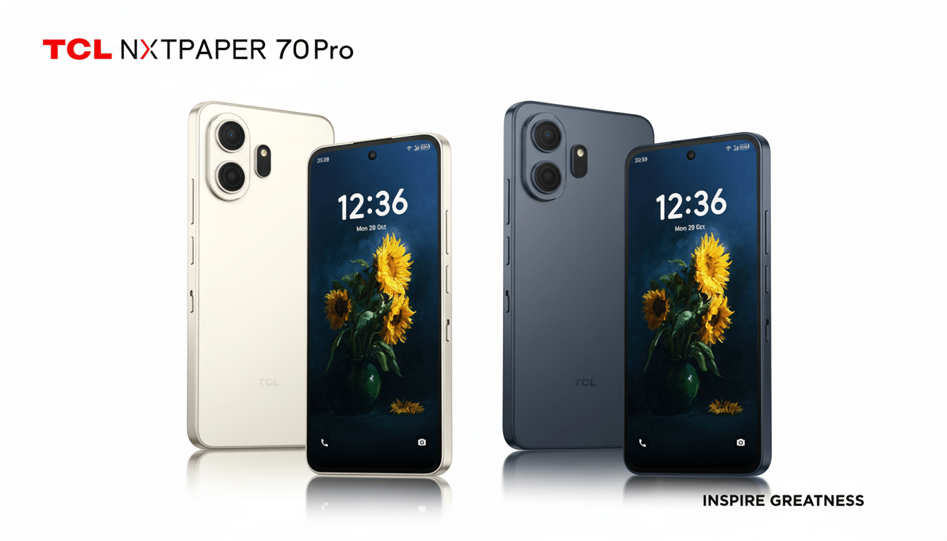 TCL Nxtpaper 70 Pro with NXTPAPER display and upgraded specs