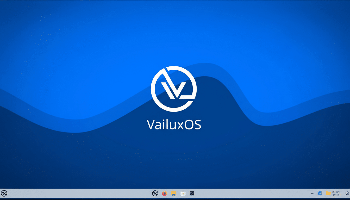 VailuxOS desktop showing Windows-to-Linux migration wizard