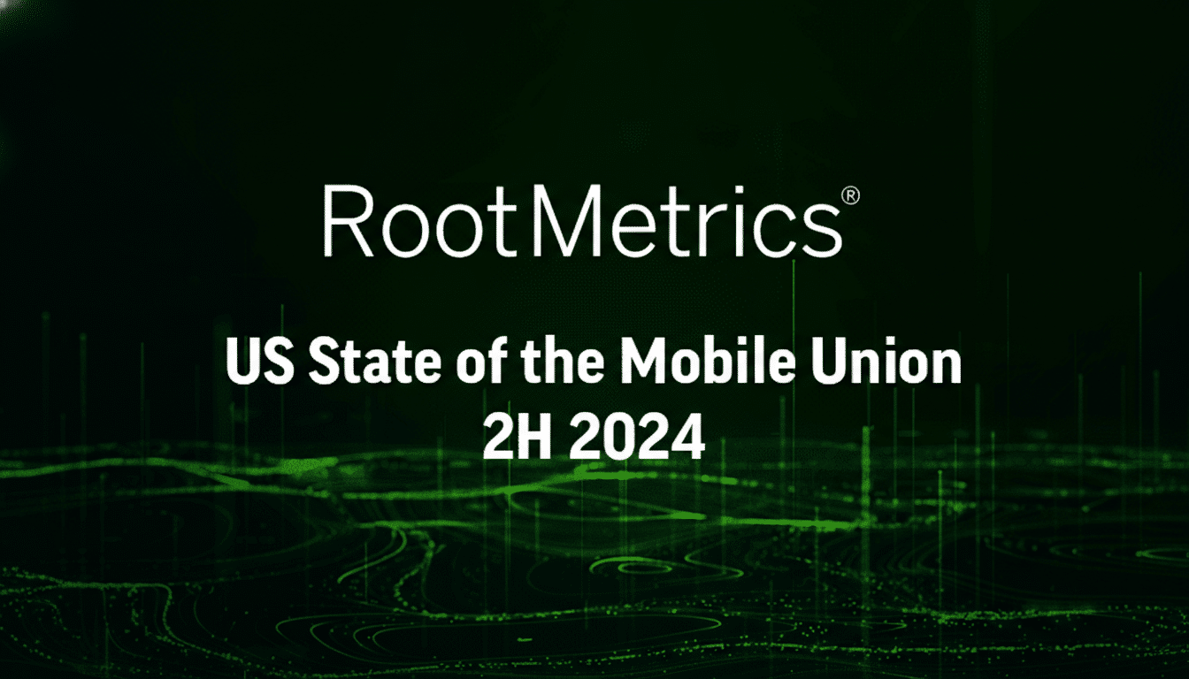 Verizon logo and 5G signal bars indicate most reliable network in new report