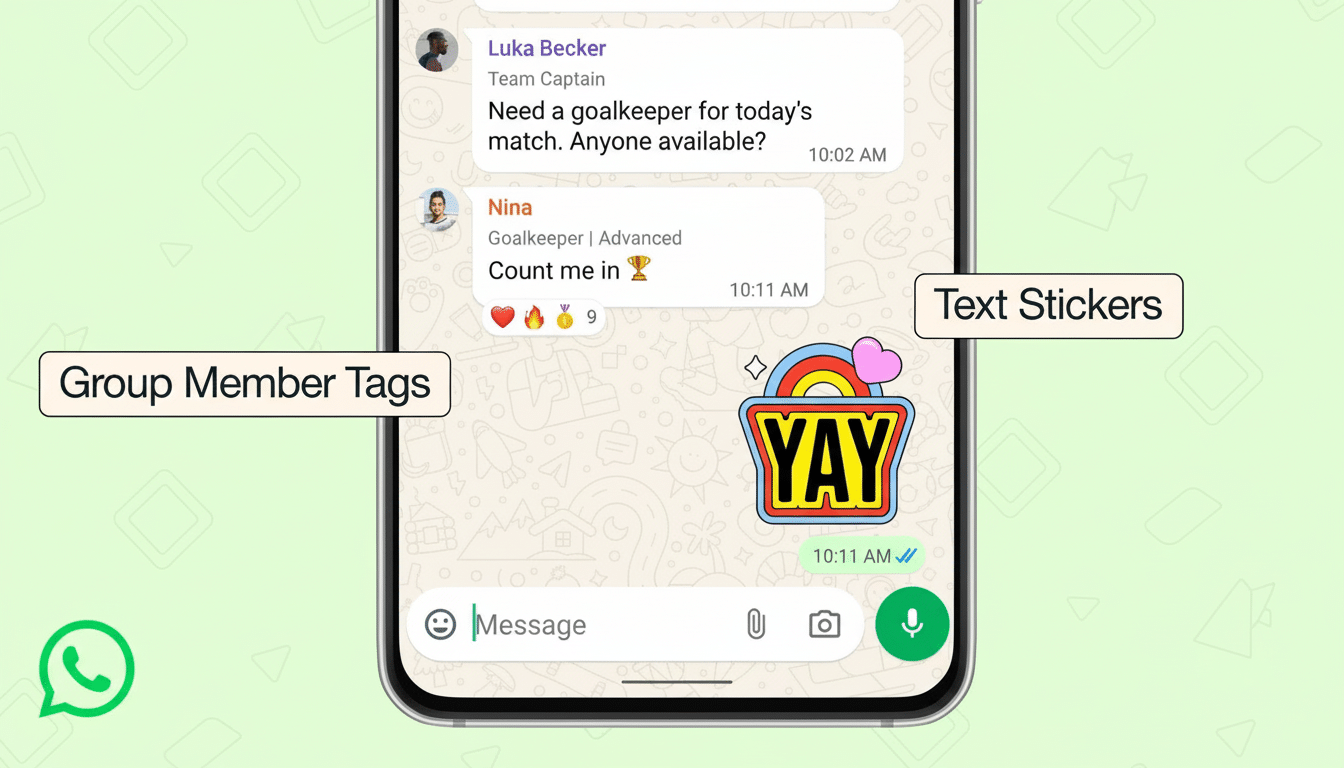 WhatsApp introduces member tags to simplify group chats