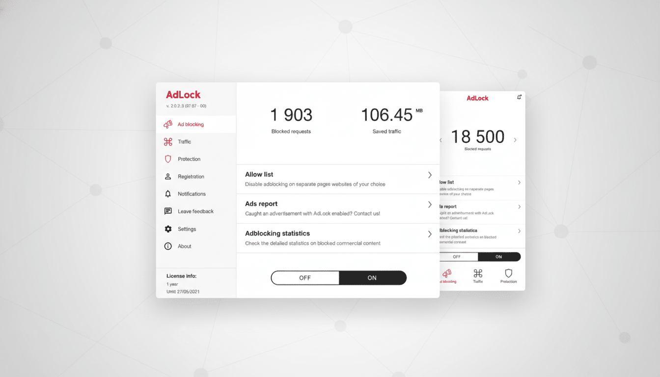 AdLock lifetime access ad blocker deal: $15 one-time fee