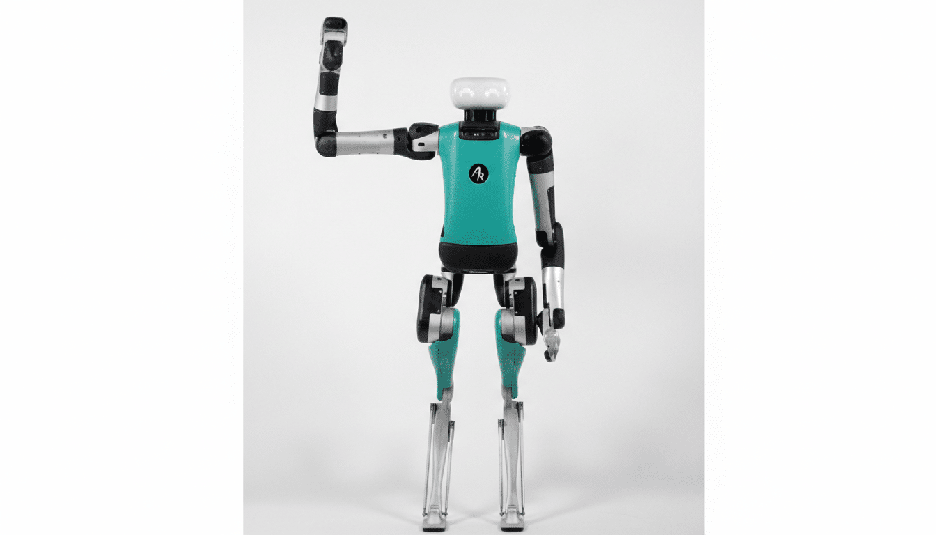 Seven Agility humanoid robots at Toyotas Canadian assembly plant