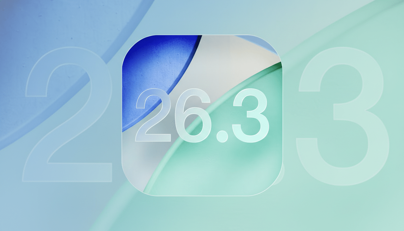 A professional image featuring a rounded square icon with the number 26.3 in white, set against a background of soft blue and green abstract shapes. The overall image has a clean, modern aesthetic.