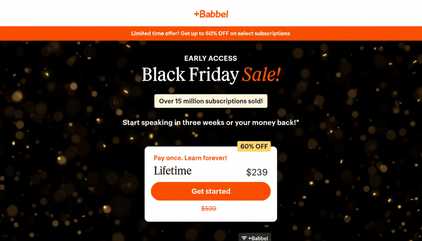 Babbel launches lifetime language access with app, world flags, and infinity symbol