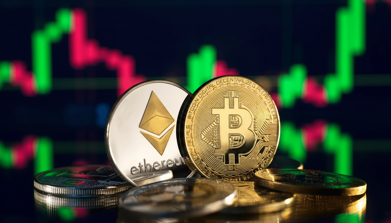 Bitcoin price falls to new lows amid crypto selloff, red bearish candlestick chart