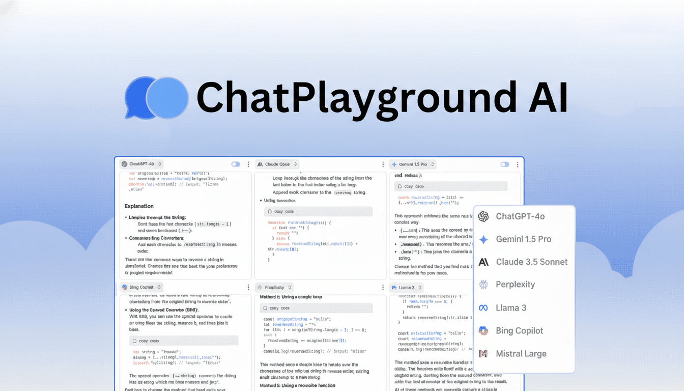ChatPlayground AI sale unites ChatGPT, Gemini, and Claude models