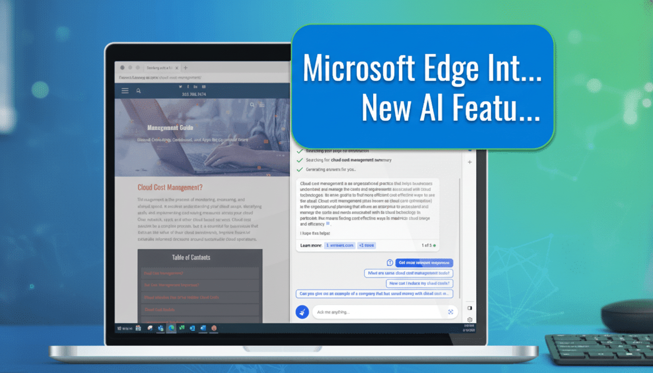 Microsoft Edge AI PDF summaries feature absent in Google Chrome