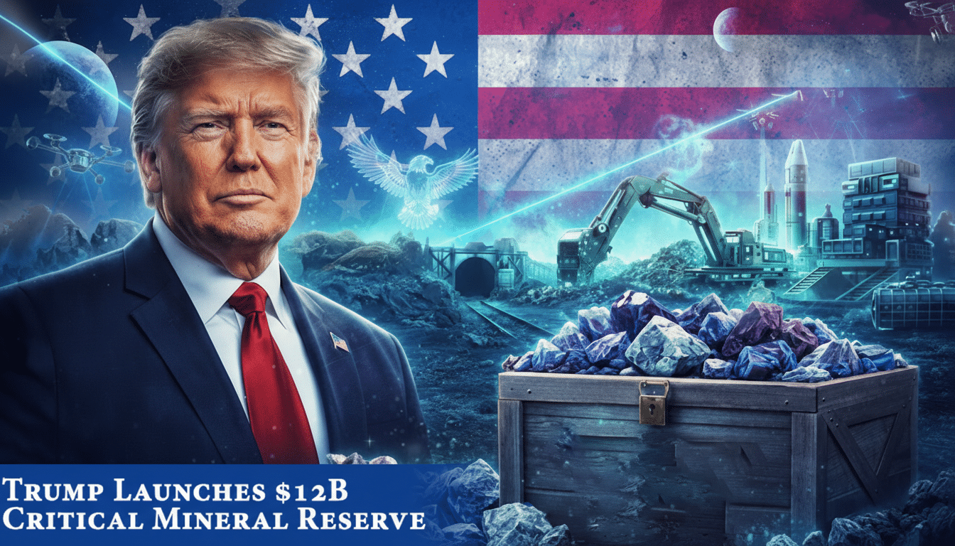 Trump announces US critical mineral reserve to boost electric vehicle supply chain