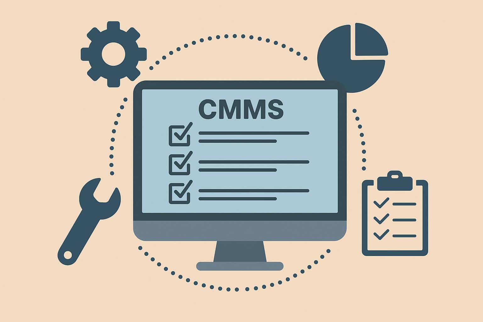 CMMS software dashboard displaying maintenance schedules and asset management features for businesses