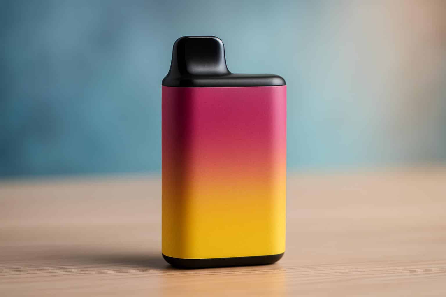 Close-up of the latest disposable vape device showcasing innovative design and standout features